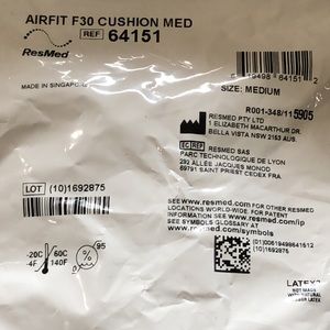 ResMed AirFit F30 Cushion Medium NEW